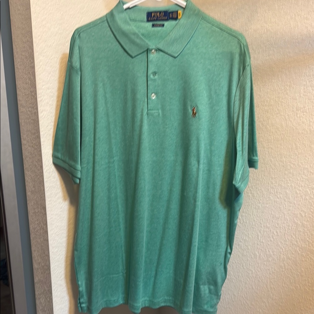 Ralph Lauren Green Polo Shirt Classic Fit